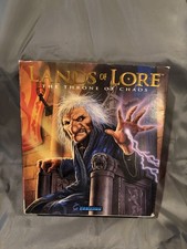 Lands of Lore The Throne of Chaos Big Box PC 3.5 Floppy CIB Westwood 1993 picture
