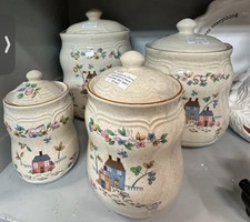 Vintage International China Heartland Canister Set | 4 Piece Country Farmhouse picture