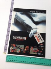 Vintage Print Ad Carmageddon II Carpocalypse Now toe tag advertisement 90's game picture