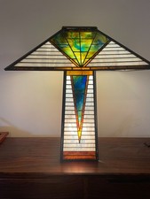 Custom stained glass lamp, no scratches or breaks picture
