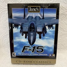 Vintage EA Jane's Jet Combat Simulator F-15 CD-ROM Windows Sealed NIB picture