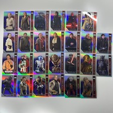 2023 Topps Finest Star Wars Refractor Lot (26 Cards) - Luke Skywalker + More picture