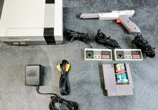 Nintendo Nes System W New /72 Pin Connector Complete Including Zapper Gun. picture