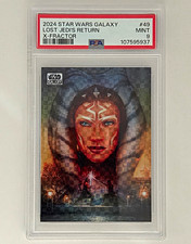 Topps 2024 Star Wars Galaxy X-Fractor #49 Lost Jedi's Return Ahsoka PSA 9 picture