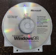 Microsoft Windows 98 PC CD Rom 2nd Edition picture