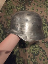 WW2 German Army M35 Style Helmet Shell Military Restoration Project Painted picture