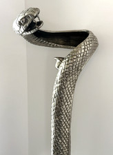 Bronze Edgar “E” Brandt La Tentation Art Deco Snake Floor Lamp Post-war Re-Issue picture