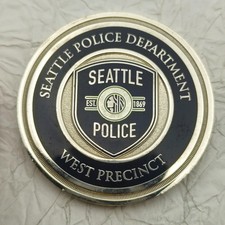 Seattle Police West Precinct Commander Challenge Coin #1 picture