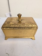 Antique Art Nouveau Jewelry Casket Trinket Box Jennings Brothers Manufacturing picture
