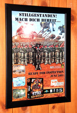 Z: Steel Soldiers PC Windows Vintage Small Promo Poster / Ad Page Framed picture