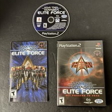 Star Trek Voyager Elite Force Playstation 2 PS2 Manual Included Black Label CIB picture