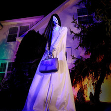 6 FT 11 IN ANIMATED TALL SPECTER LADY HALLOWEEN ANIMATRONIC PROP picture