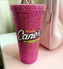 Raising Canes Megan Moroney Pink Cloud 9 Rhinestone Cup picture