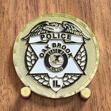 Oak Brook IL Police Sergeant Vel Torlo Thin Blue Line Challenge Coin  W#10 picture