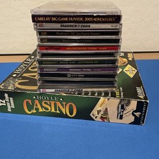 PC Video Games LOT of 13 - Casino, Warcraft, Roller coaster Tycoon, Sim City picture