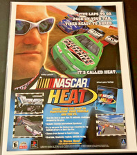NASCAR Heat - Vintage NASCAR Gaming Print Ad / Poster / Wall Art - Bobby Labonte picture