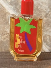 RARE Vintage Men’s Malibu Musk Palm Tree Bottle Discontinued 80's 90's Collect picture