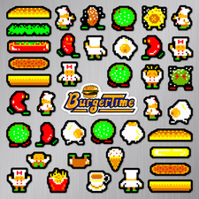 BurgerTime Magnets Arcade Pixel Art 40 Magnet Pack picture