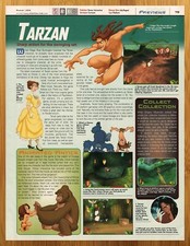 1999 Disney's Tarzan Playstation 1 PS1 N64 GBC PREVIEW PAGE Print Ad/Poster Art picture