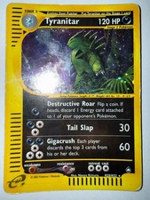 Tyranitar H28/H32 Aquapolis Holo Pokemon Card WOTC E-SERIES HP picture