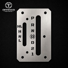 Shifter plate HMMWV HUMVEE 4 speed custom made Stainless Steel With Park picture