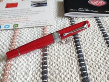 Aurora Ltd Edition 330 Optima Red 14K Flexible F Fountain Pen Discontinued DDP picture
