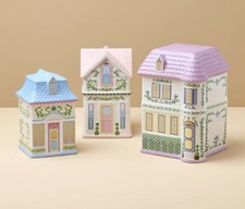 2025 Lenox Spice Village House Canisters Set of 3 Storage Can Boxes Official picture