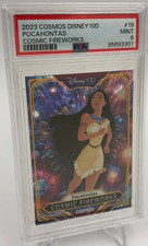 2023 Cosmos DISNEY 100 Card POCAHONTAS #19 Cosmic FIREWORKS graded PSA MINT 9 picture