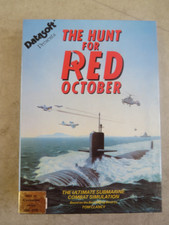 1984 The Hunt For Red October Datasoft Big Box PC Game picture