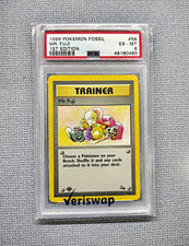 Wizards of the Coast 1999 Pokémon Fossil Mr. Fuji 58/62 1st Edition PSA 6 picture