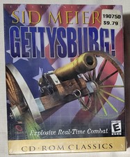 Vintage Sid Meier's Gettysburg Big Box Windows PC Car Game Sealed / New picture