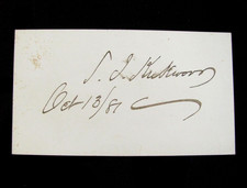 IOWA CIVIL WAR GOVERNOR & GARFIELD FRIEND SAMUEL J KIRKWOOD AUTOGRAPH picture