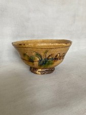 Tea Utensils Iwatsuki Takemitsu/Kiseto Ido Bowl/Yellow 12 picture