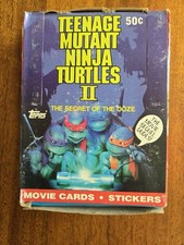 1991 Topps Teenage Mutant Ninja Turtles II Trading Card Box Full Wax Packs picture