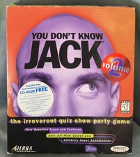 You Don't Know Jack Volume 2 - PC Big Box Trivia Game Win 95 New Factory Sealed picture