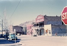 Orig 1972 Slide Eureka Theatre Nevada Historic Main Street Vintage Cars H82 picture