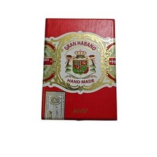2009 Gran Habano Corojo #5 Empty Red Wooden Cigar Box picture
