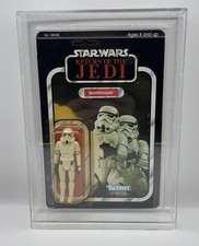VTG Kenner Star Wars ROTJ Stormtrooper Action Figure 1983 Carded MOC Unpunched picture