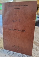 MARCH 1943 NYC NEW YORK CENTRAL RAILROAD SAFETY RULES picture