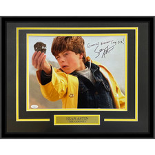 Sean Astin Autographed Goonies Movie Framed 11x14 Photo w/ Goonies Never Say Die picture