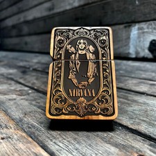 Nirvana | Engraved Lighter | Smoking Accessories | Cool Lighter | Handmade picture