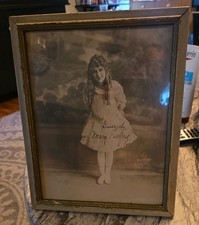 Mary Pickford Photo Signed  in lovely antique frame picture