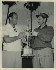 1953 Press Photo Allie Reynolds & Alvin Dark finalists in players golf tourney picture