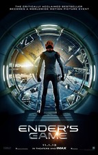 Ender's Game 2013 SDCC 11x17 movie poster AND 2 buttons or pins (Harrison Ford) picture