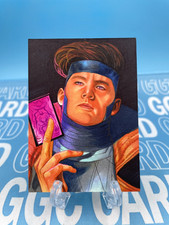 【Gold Card】GGC Studio Marvel Gambit Hand Drawn Custom Art Sketch Card 1/1 AUTO picture