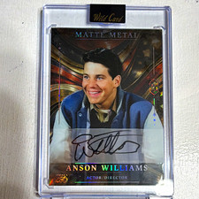 Wild Card America 250 Matte Metal Anson Williams Autograph True 1/1 picture
