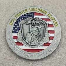 USAF 493d Fighter Squadron Reapers Raytheon Trophy Winners Challenge Coin picture