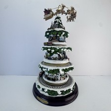 Thomas Kinkade Wonderland Train Express Christmas Tree With Lights Motion Music picture