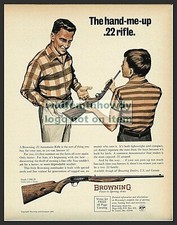 1968 BROWNING Grade I .22 Rifle Father Son AD Hunting Gun Advertising picture