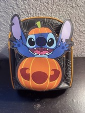 Bioworld Disney Stitch Halloween Pumpkin Backpack New picture